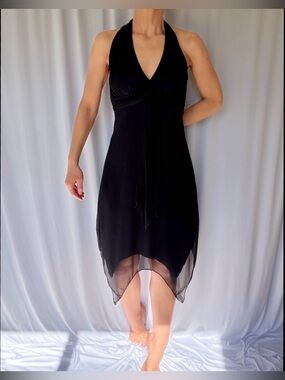 Y2K Vintage Speechless Sheer Dress Asymmetrical Handkerchief Whimsygoth Fairy S